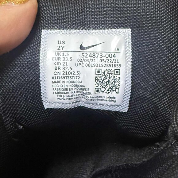 Nike Woodside 2 High ACG Boots Kids 2 Black Waterproof Winter Duck Boot EUC Snow - Picture 6 of 8